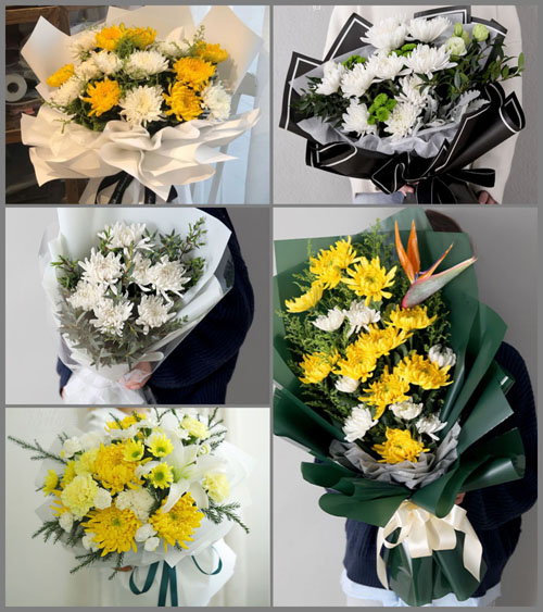 贵州安顺关岭县八德乡白事花束代送